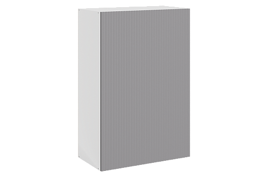 Стефани Шкаф навесной L600 Н900 (1 дв. гл.) (эмаль) (белый/серый)